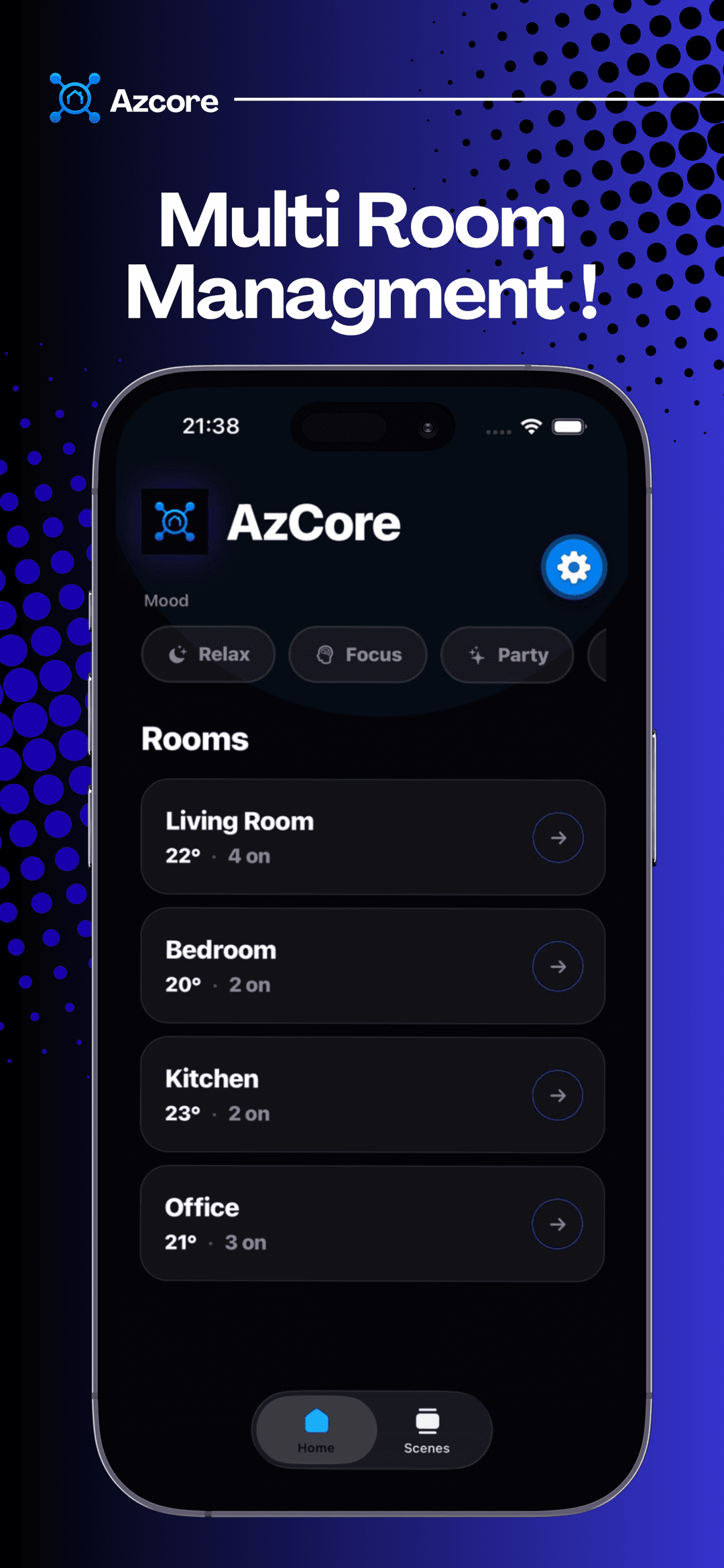 Azcore — Multi-room management
